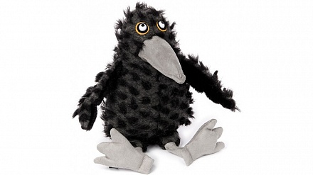 Мягкая игрушка - Черная ворона, размер 33 х 18 х 23 см. 